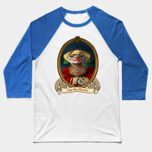 Renaissance Reptile - Lady Clara Macularius (A Leopard Gecko) Baseball T-Shirt